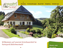 Tablet Screenshot of mooshof-mark.de